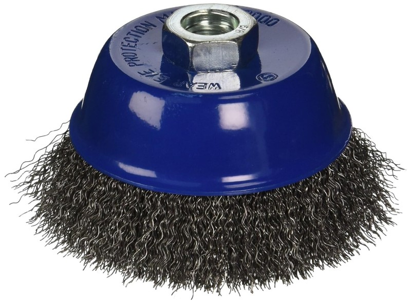 5" Crimped Wire Cup Wheel Brush 16 PACK For Grinders, 5/8"-11 Threaded Arbor