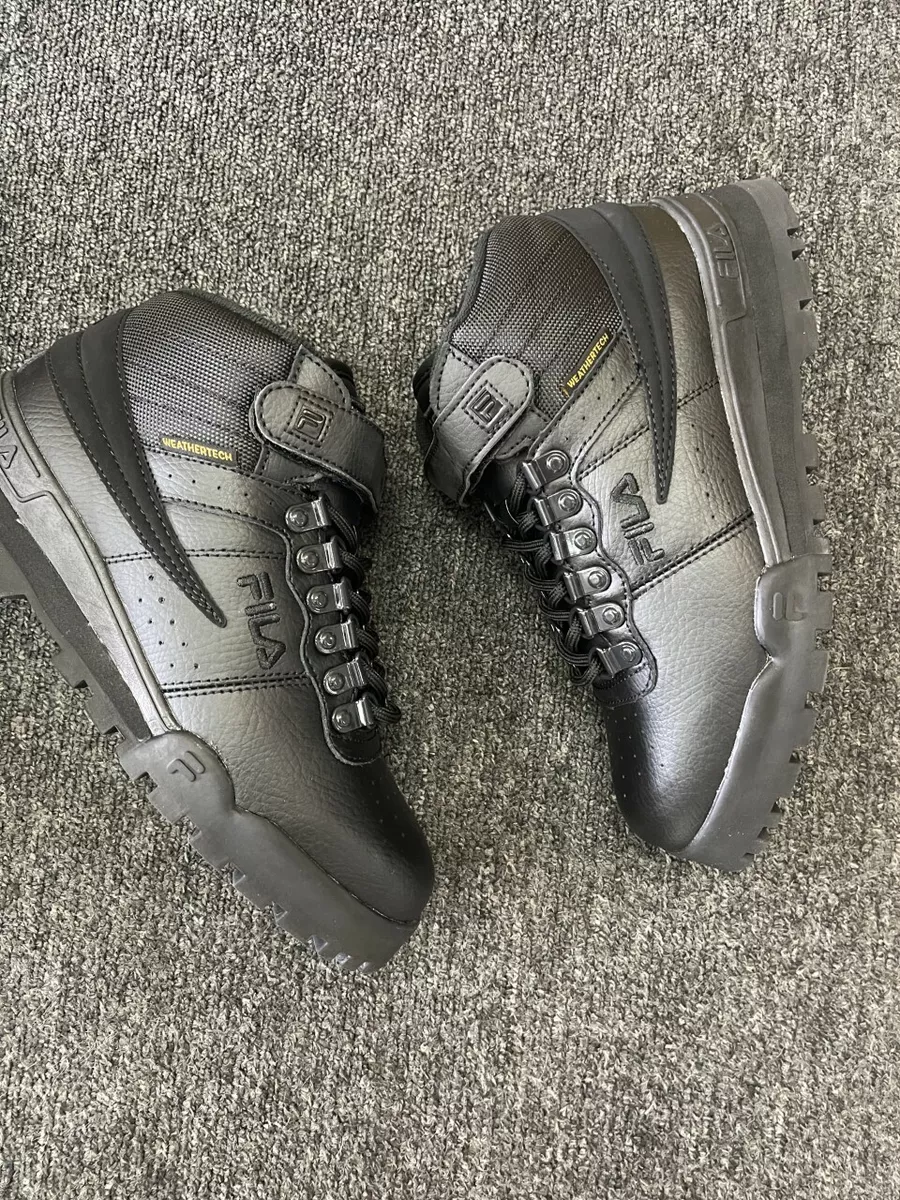 All white 2024 fila boots