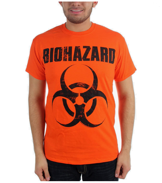 Biohazard Classic Logo Small Orange T-Shirt | eBay