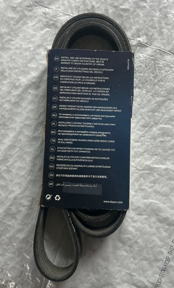 Poly Rib Belt Serpentine Belt; 60.04 Long, 6 Rib Count for ASUNA SUNFIRE 1993 Foto 2 de 3