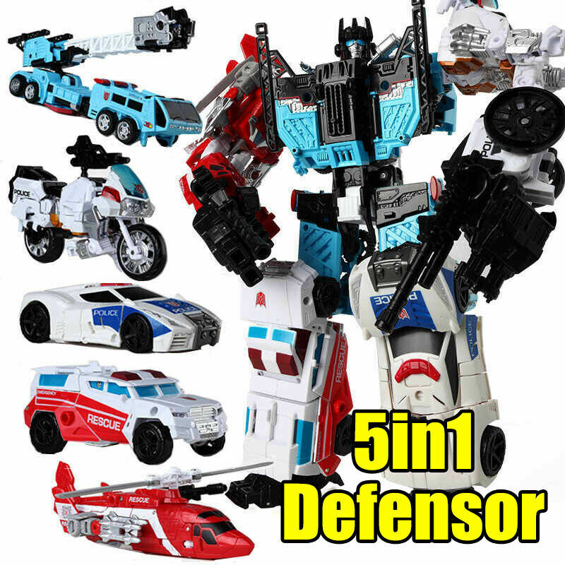 12in HZX 5in1 Defensor IDW G1 Action Figure Deformable Robot Child