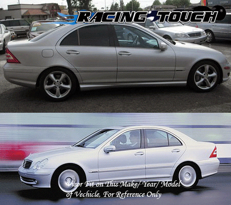 JDM Visors 2.0 mm 4pc Out Channel Rain Guard Mercedes Benz C240 C320 C230 01-07 - Bild 7 von 7