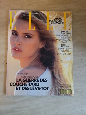 Vtg Elle French Magazine Juillet 1991 | eBay