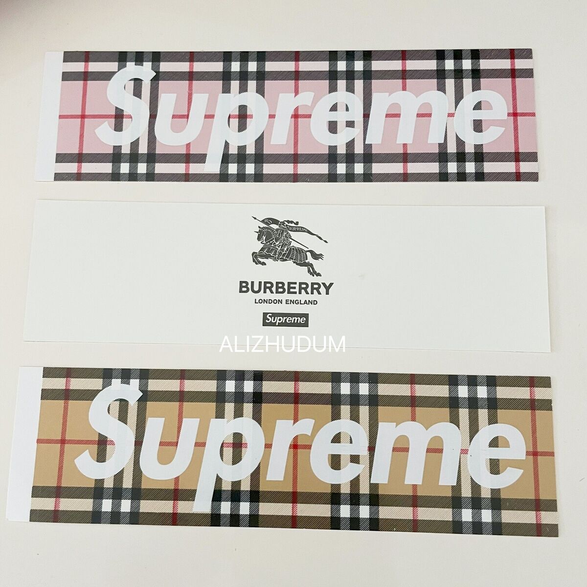 Supreme x Louis Vuitton Box Logo Sticker Set