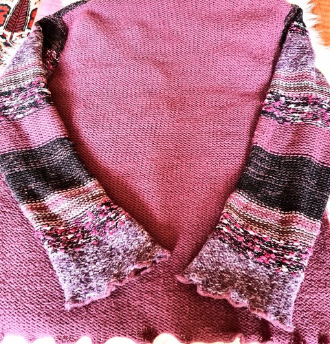 JESSICA GRAAF-Strickjacke, Gr. 40 (XL), hochmodisch, gebr. - Bild 4 von 4