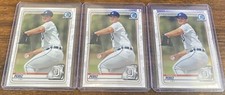 Franklin Perez 2020 Bowman Prospects Chrome #BCP-63 Detroit Tigers Lot (3)