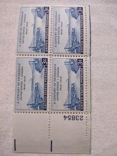 US Scott #961, PB #23854 1948 US-Canada Friendship 3c MNH OG Lower Left