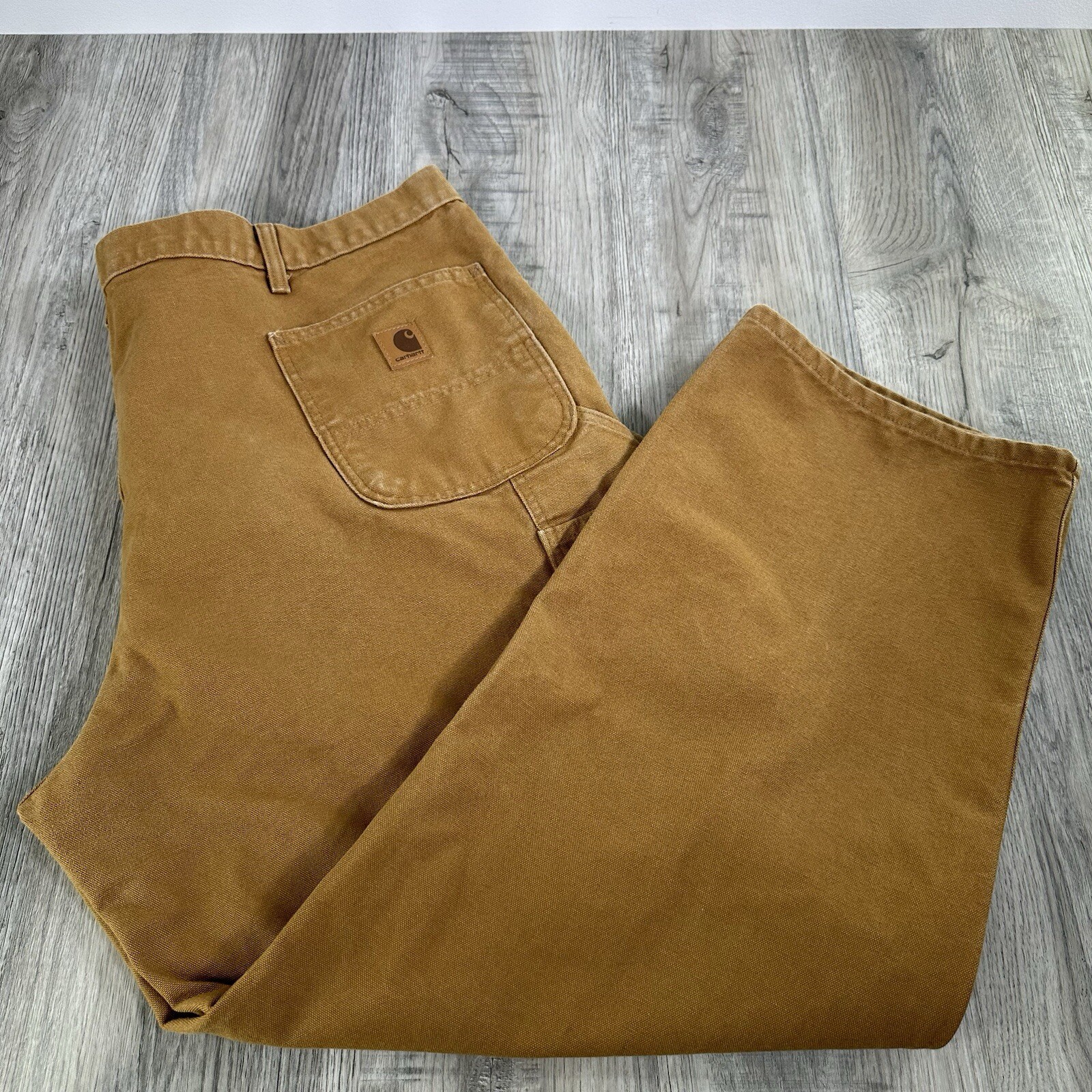 Carhartt Mens B11 BRN Pants Brown Duck Canvas 46x30  Carpenter Dungaree