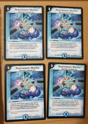 Duel Masters Marinomancer Marine Negromante ITA Italienisch Mint Spielset x4 Neu