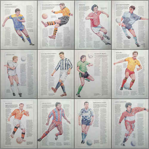Club Colours Historical Football Strips + Records Picture - Various Teams T to Y