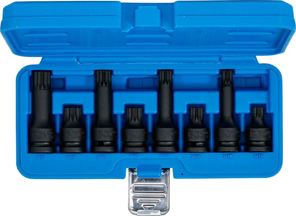 "Bgs 8X Schlagschrauber Kraft-Bit-NüSse-Satz 1/2\" Innenvielzahn Xzn M12-M18 Bits"-image