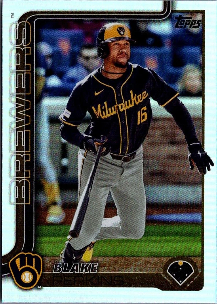 2025 Topps Rainbow Foil #47 Blake Perkins Milwaukee Brewers