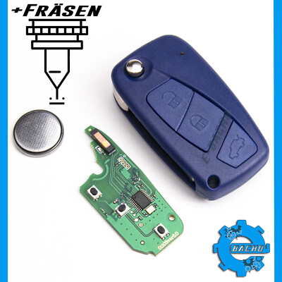 SCHLÜSSEL ID46 433Mhz PASSEND FÜR FIAT GRANDE PUNTO BRAVO STILO PANDA + FRÄSEN