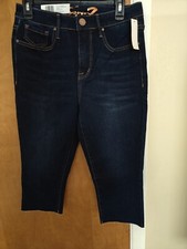 Seven7 High Rise Breezy Crop Pant Skimmer Slim Fit Size 10 Raw Hem NEW Sherbrook