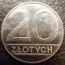 Polen 20 Zl. 1990. 