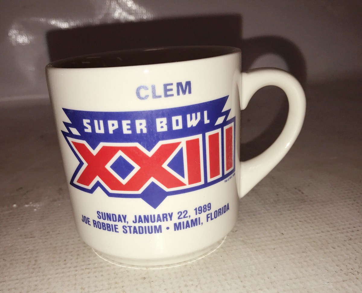 CLEM' 1989 Super Bowl XXIII Cincinnati Bengals NFL Football Mug | eBay