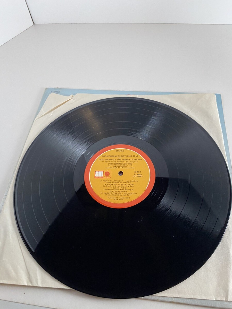Christmas with Nat King Cole & Fred Waring 1973 LP Vintage Vinyl