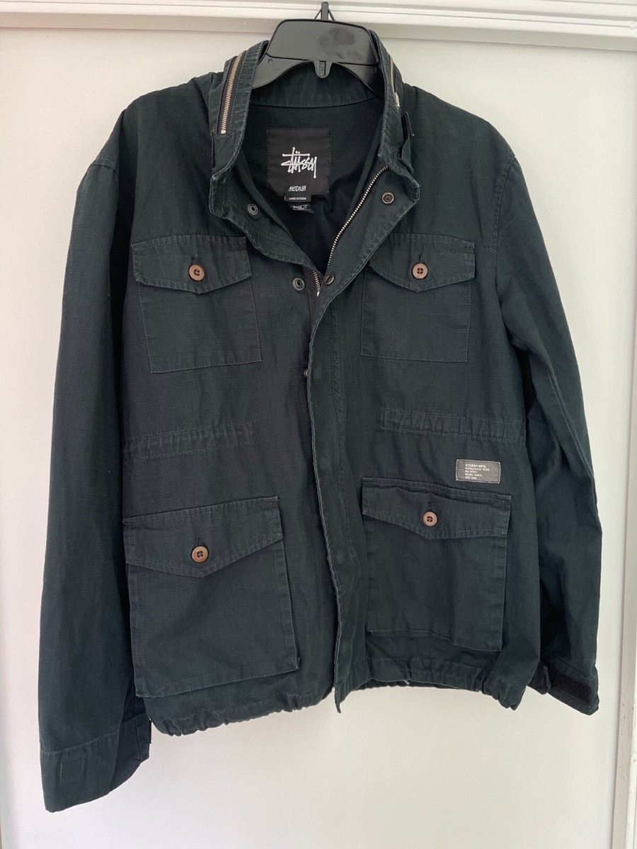 Stussy M65 Military Men Jacket Wind Resistant Black | eBay Stussy M65 Military Men Jacket Wind Resistant Black | eBay