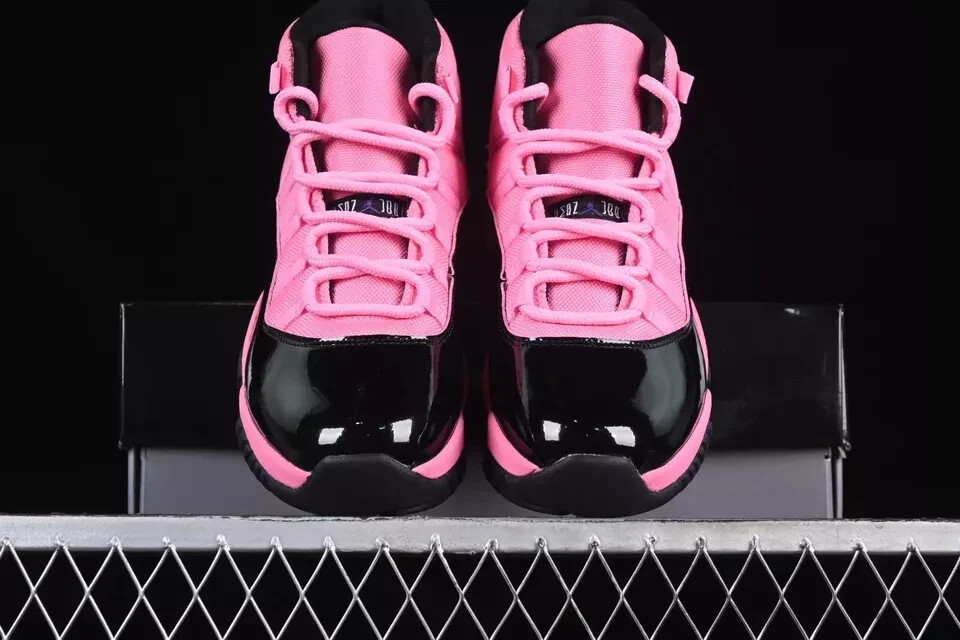 black and pink 11s