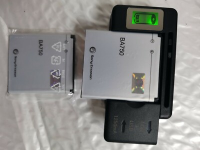 BA750 Battery + LCD Charger for Sony Ericsson Xperia Acro Arc S LT18i X12 LT15i 