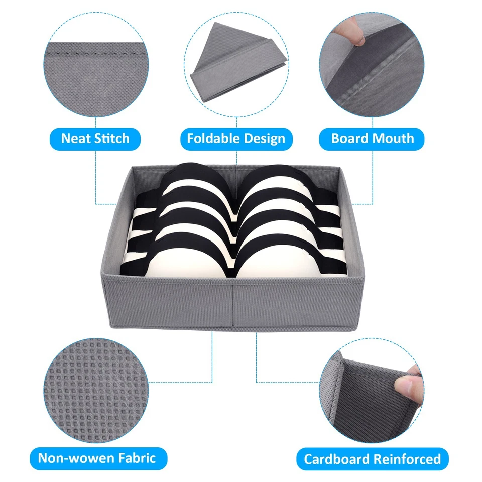 Baby Clothes Drawer Organiser 9pcs - Bedroom Draw Divider for Underwear Storage - Image 4 of 4