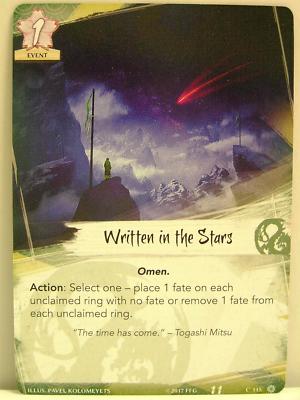 Legend of the Five Rings LCG - 1x #115 Written in the Stars - Meditations on the
