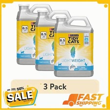  3 pack Purina Tidy Cats LightWeight Clumping Cat Litter, Glade Clear, 8.5 lb