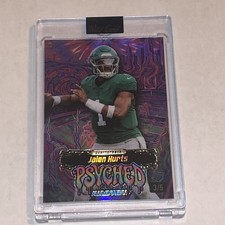 2026 Wild Card Jalen Hurts Alumination Psyched 3/5 Eagles Purple