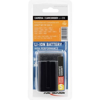 Ansmann 5044503 NP-FM500H Rechargeable Camera Battery Replaces Battery