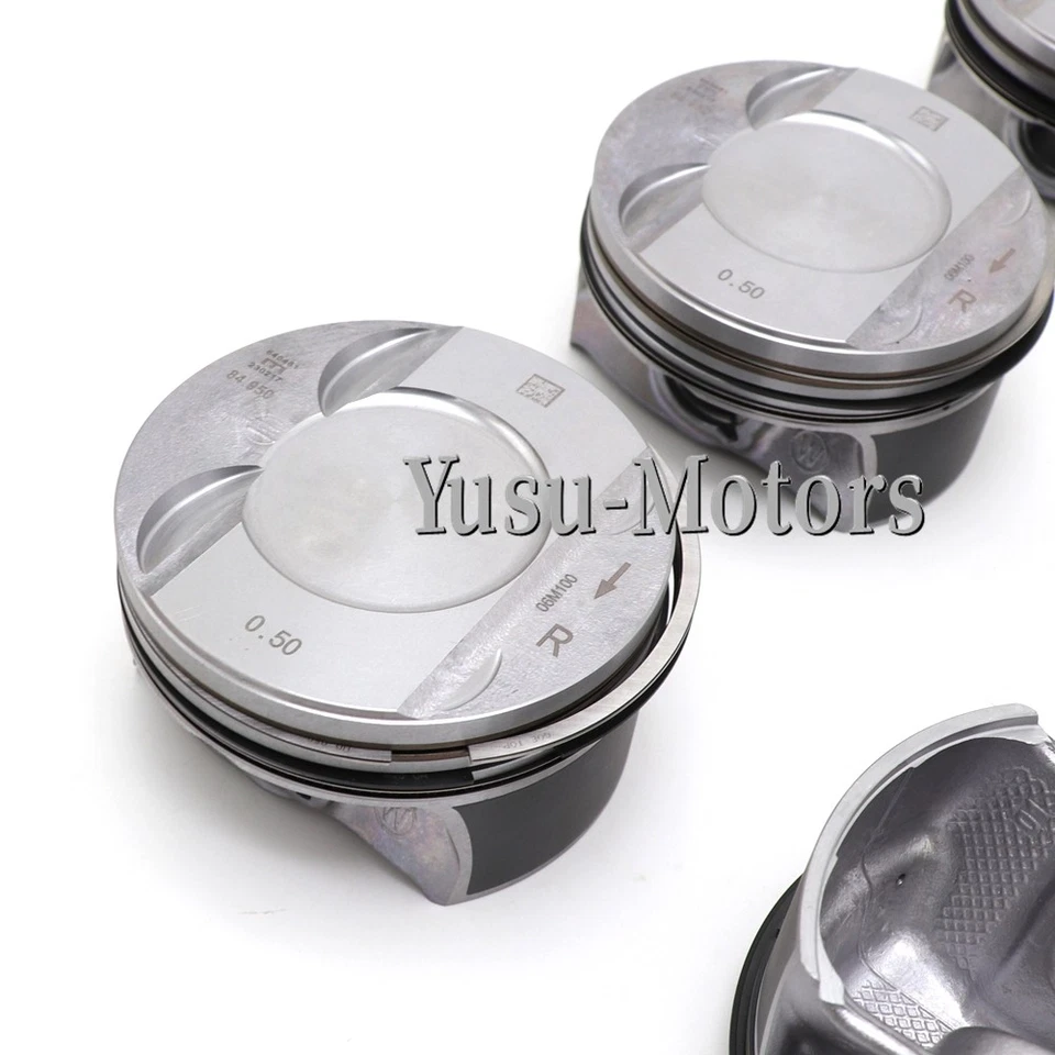Juego de anillos de pistón OEM de gran tamaño +0,5 para Porsche Audi VW S4 B9 S5 EA839 3,0 TFSI Foto 2 de 4