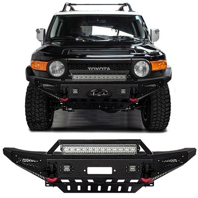 Vijay For 2007-2014 1st Gen FJ Cruiser Front Bumper w/Winch Plate
