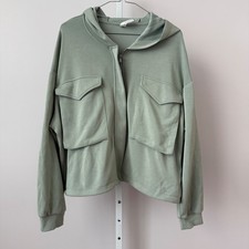 YOGALICIOUS Softlite Scuba Autumn Hoodie Jacket Green Women's Size L