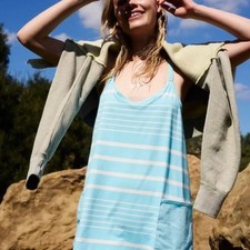 NWOT Free People Movement Hot Shot Printed Mini Dress Size XL 70 FLAW