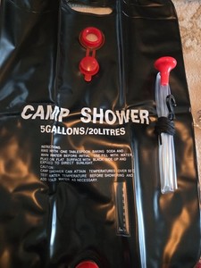 5 Gallon Solar Powered Camping Shower 20 Liter 
