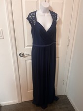 Davids Bridal Long Navy Blue Dress Size 10