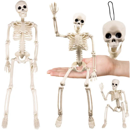 Halloween Skelett Deko 40Cm HäNgend Beweglich Gruseldeko Horror Party Knochen-image