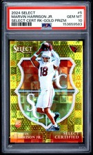 2024 PANINI SELECT SELECT CERTIFIED ROOKIES #5 MARVIN HARRISON JR. 2/10 PSA 10