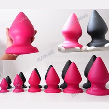 Silicone Anal Butt Plug 6-Sizes Anal Training Huge Big Dilator Prostate Sex Toy