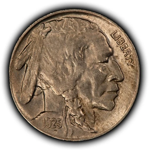1925 5c Indian Head Buffalo Nickel - Luster - UNC - SKU-Y6597