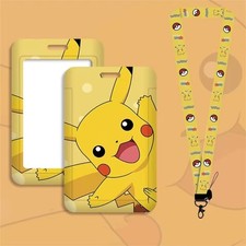 Pokemon Pikachu ID Badge Holder And Lanyard Set NEW Gift Gamer Accessories