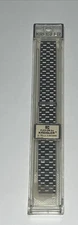 Vintage 15mm Kreisler Stainless Steel Hidden Clasp Unused Watch Band NEW!