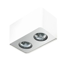 2X50W/Gu10 Downlights Natynkowe Bialy & Srebrny, Nowoczesny Look