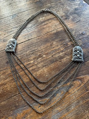 David Andersen Sterling Silver saga rare necklace  vtg Norway Norwegian 2852