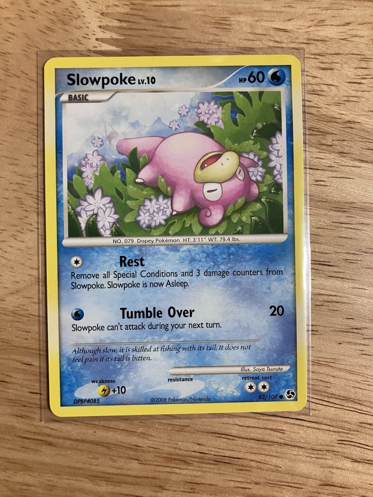 Slowpoke 82/106 Great Encounters Regular LP - Pokemon TCG 2008