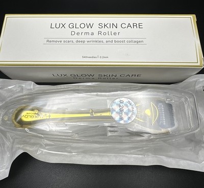 Lux Glow Skin Care Derma Roller, 540 Spikes/0.2mm NIB