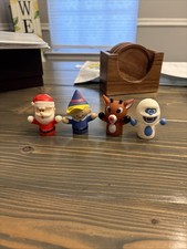 Rudolph The Red Nose Reindeer Island Of Misfit Toys Finger Puppets Lot Of 4