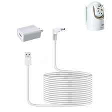5V Charger Infant Optics DXR-8/DXR-8 Pro Baby Monitor Camera 20FT Power Cable