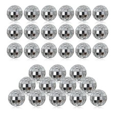 30Pcs Small Mirror Disco Ball 3cm 1.18in Diameter, Christmas Ball Ornaments, ...