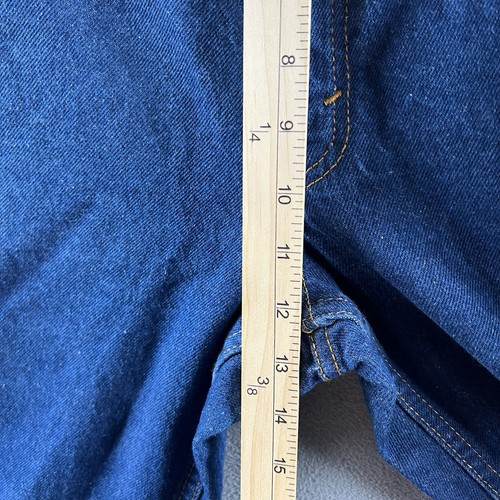 Vintage Levis Jeans Womens 18 Blue Denim Orange Tab Tapered USA Made Misses 80s - Afbeelding 3 van 14