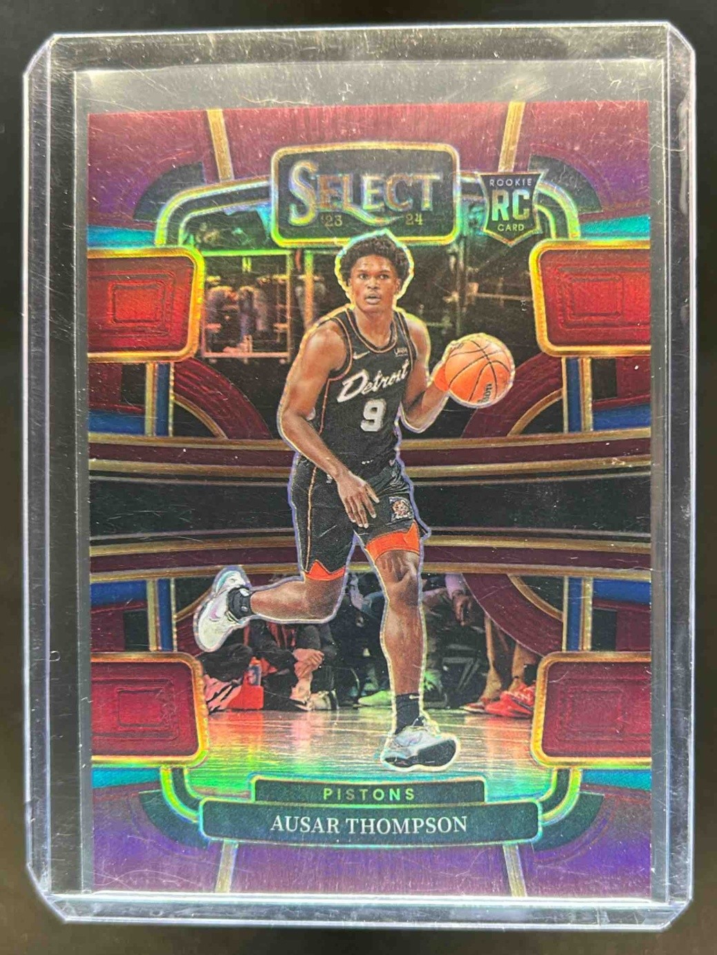 2023-24 Select Ausar Thompson RC Maroon Prizm Concourse #/175 Pistons